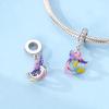 Copper Cherry Mushroom Charms Beads Unicorn Dangle Fit Original Bracelet Making Fashion Jewelry