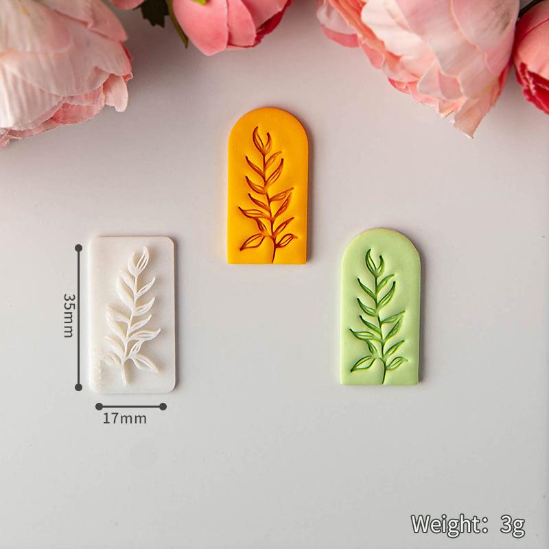 Fresh Flower Clay Soft Pottery Earrings Molds Are Suitable for Making Handmade Diy Jewelry Pendants Polymer Clay Tools