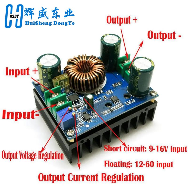 DC 10-60V To 12-80V High Power Boost Module 600W MPPT Solar Constant Voltage Constant Current Vehicle Voltage Regulator Module