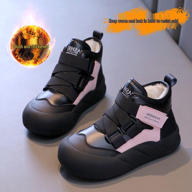 

Водонепроницаемые зимние сапоги для девочек 2025 года - Плюшевые, Толстые, Теплые хлопковые для детей Default