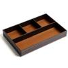 Multi-Functional Tabletop Storage Tray Pu Leather Jewelry Box  For Office Supplies