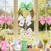 Wreath Bow Crafts Easter Printed Ribbons Vibrant Colors Rabbit Egg Ribbon  Gift Wrapping