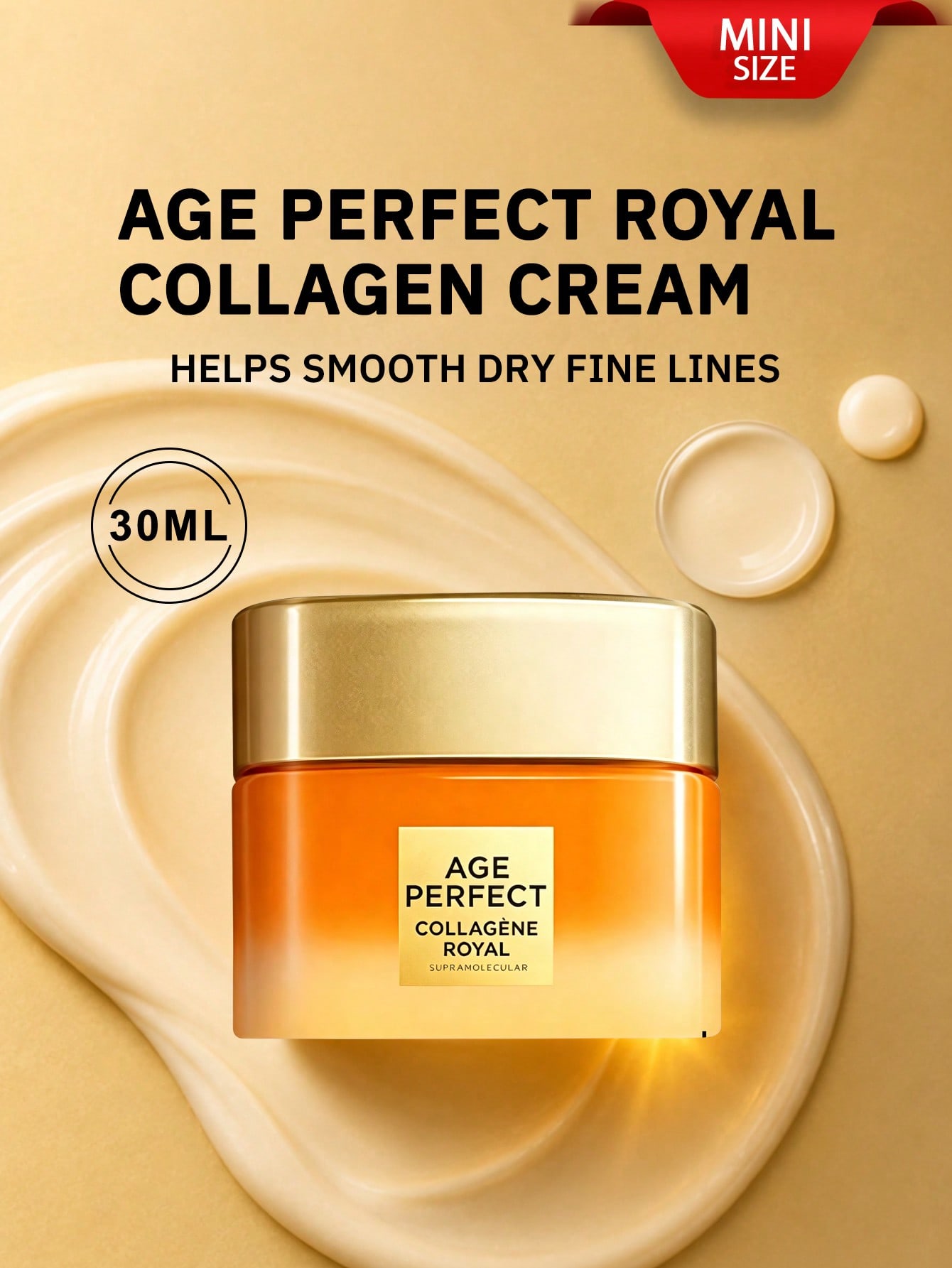 L Oreal Paris Age Perfect Золотой Возраст Коллагеновый Питательный Крем для Лица 30 мл mini Cream 30ml