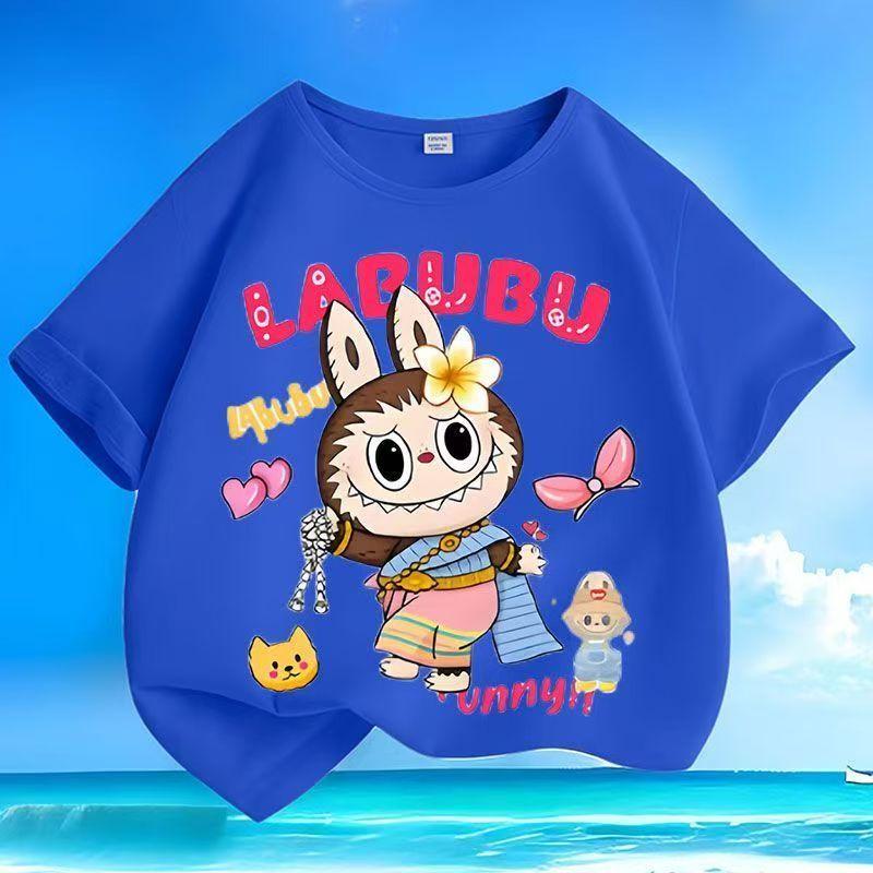 Star Labubued Dětské tričko 3D potisk Vtipné Chlapecké Dívčí Top s krátkým rukávem Ležérní oblečení Léto Roztomilé Oblečení s krátkým rukávem Dárek