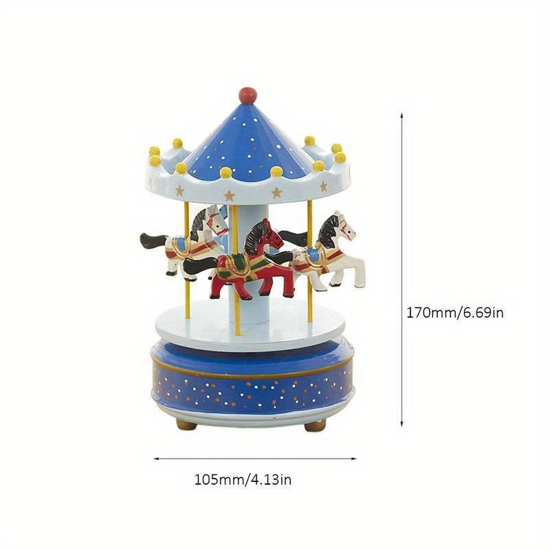 1PC Carousel Music Box - Vintage Classic Christmas New Year Birthday Valentine's Day Gift