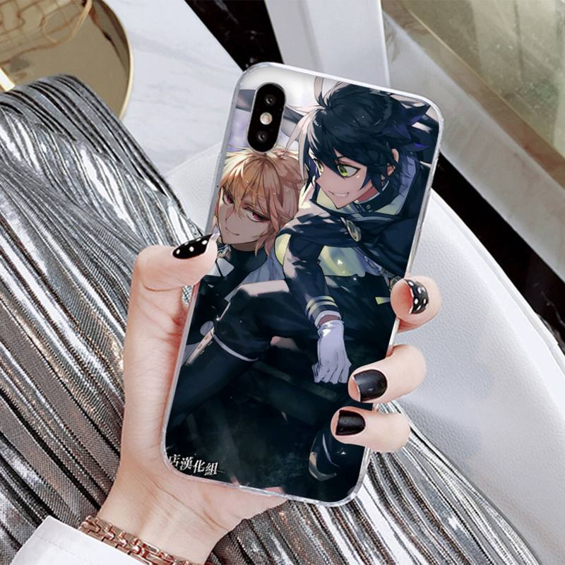 Anime Owari No Seraph Of The End Phone Case for Iphone 13 8 7 6 6S Plus X 5S SE 2020 XR 11 12 Mini Pro XS MAX