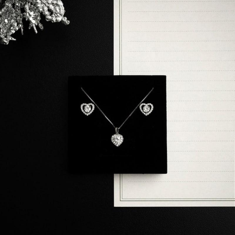 TORTOISE [Silver925] Moika Heart Necklace (#silver#gold)