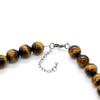 4A Natural Stone Tiger Eye 12mm Prayer Beads Large Size Necklace [Ishiki] [n281]
