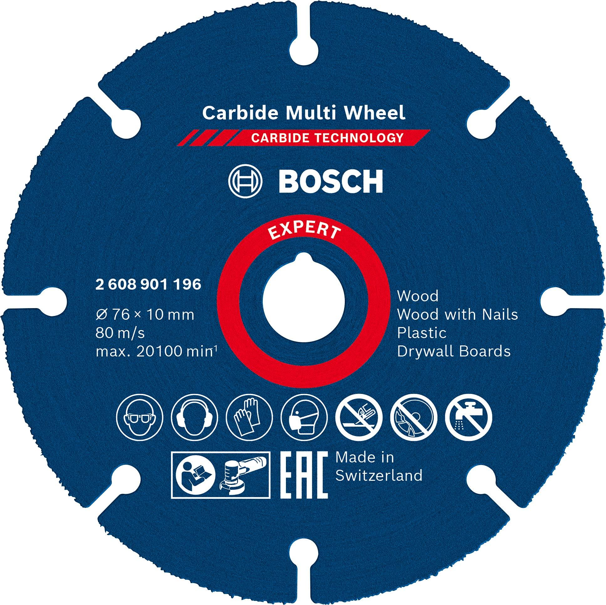 

Bosch Professional Carbide 76мм 2608901196 Мульти-диск синий