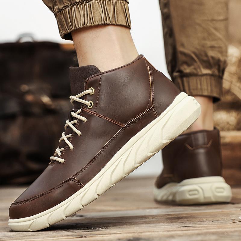 Fashion Autumn and winter casual men's shoes Fashionable and versatile styles Outdoor motorcycle Daily casual business office shoes