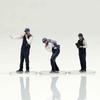 Hakoniwa Giken Figreal 1/64 Police Officer 002 13 3-Piece Pre-colored Figure Set