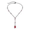 Blood Drops Stainless Steel Necklaces Neck Jewelry Simulation Necklace Women Aesthetic Metal Woman Trend 2024 Tassel Women's the
