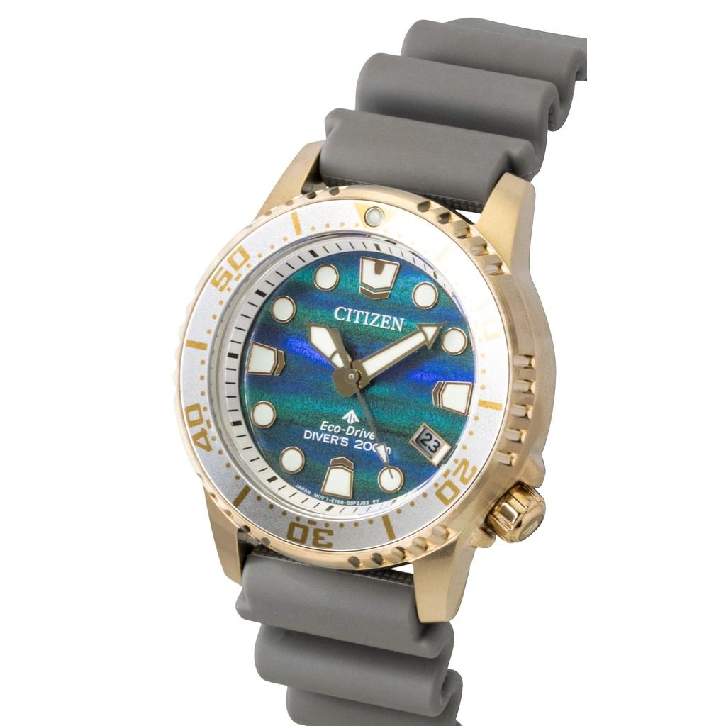 Citizen Promaster Limited Edition Polyurethan-Armband Blaues Zifferblatt Eco-Drive Taucheruhr EO2023-00W 200M Damenuhr