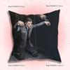 Popular Game Hank and Connor Pillow Covers Cartoon Sofa Decorative Home Double-sided Printing Short Plush Cute Cushion Cover