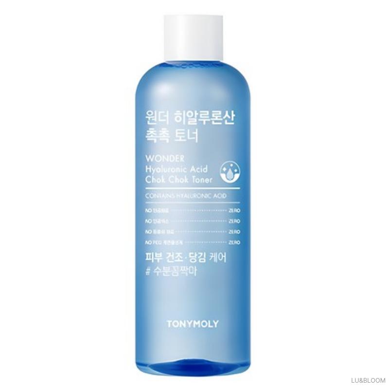 Tonymoly Wonder Hyaluronic Acid Chok Chok Toner 500ml (+Free gift)