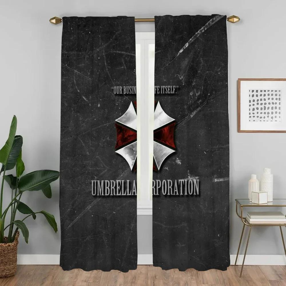 Room Darkening Curtains Bedroom Umbrellas Curtain Panel Partition Halloween Decoration Shades Home Interior Made Of Polyester Washable Decor Ready