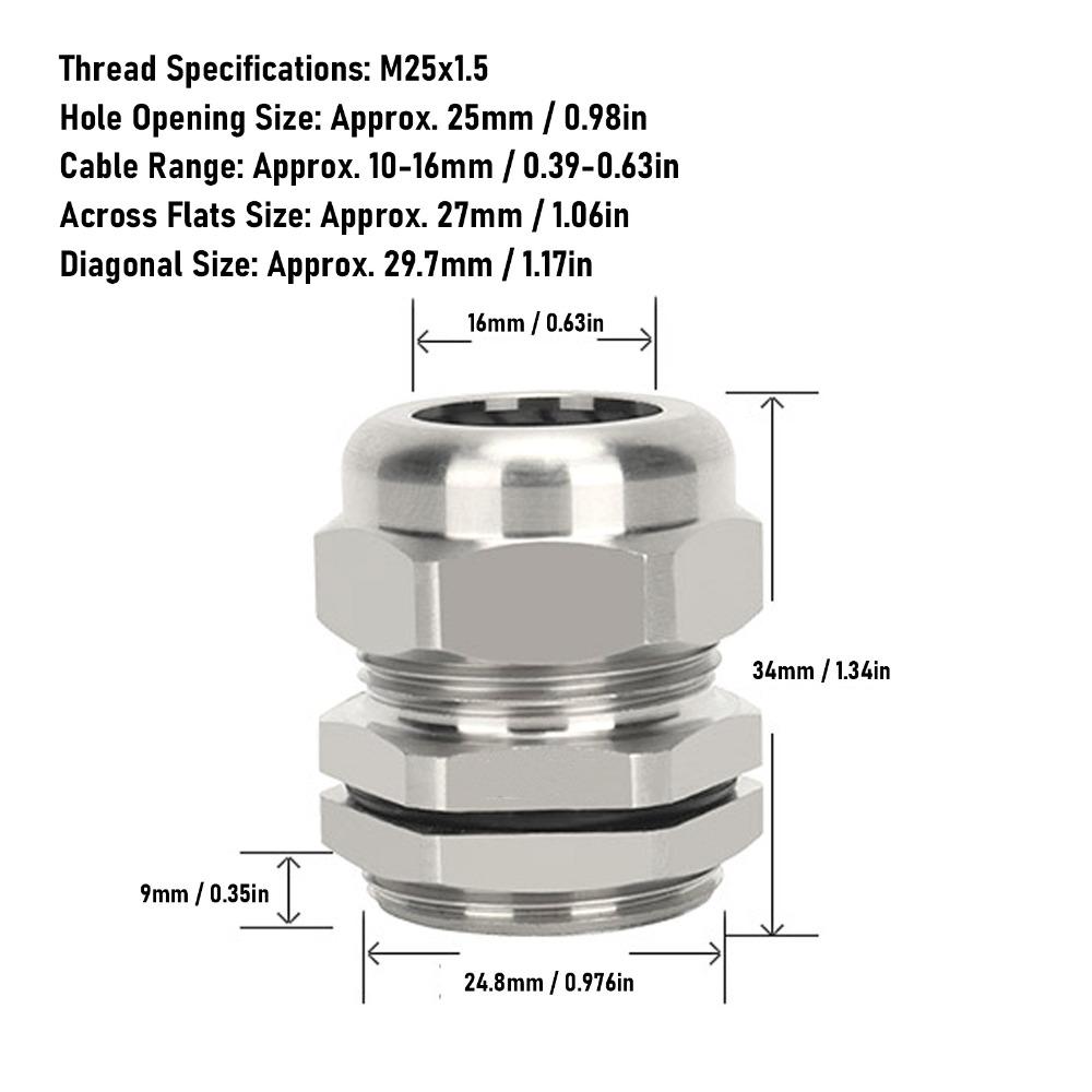 Waterproof Electric Wire Connector 10-16mm Adjustable Seal Sleeve Indoor Outdoor Electrical Boxes