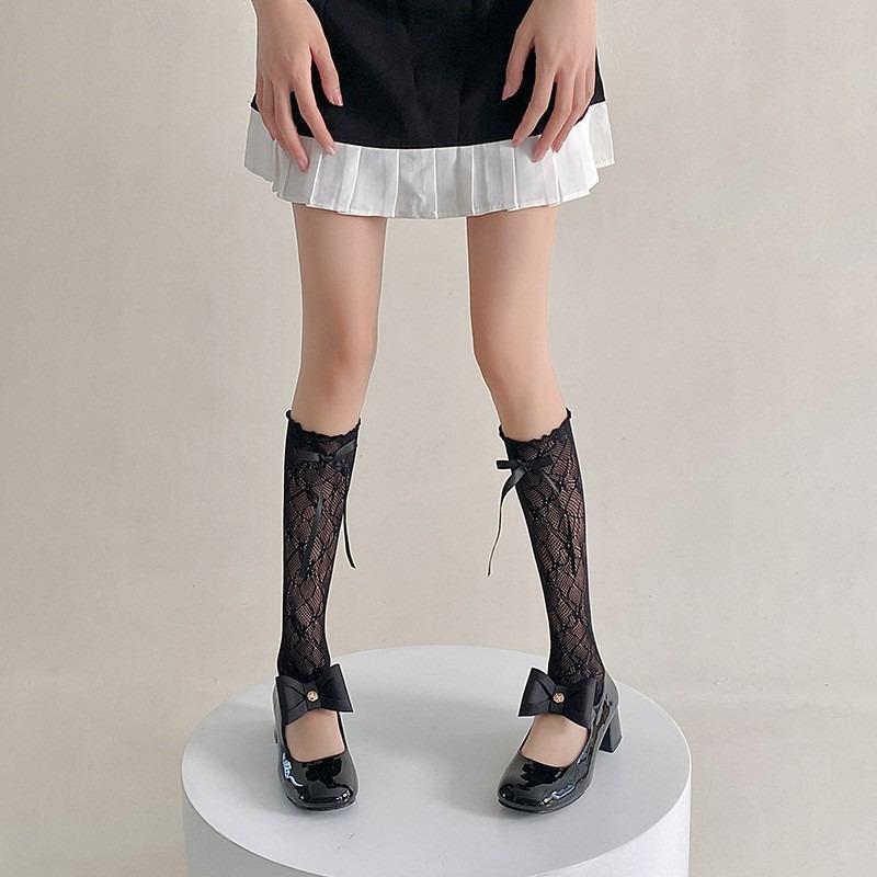 Y2K Lace Ruffle Fingerless Gloves Sheer Mesh Kawaii Lolita Accessories for Women JK Cosplay Party Daily Wear