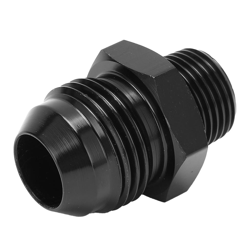 Straight Adapter 10 AN To 3 8 NPT Black Anodized 6061‑T6 Aluminum for Most Fluids