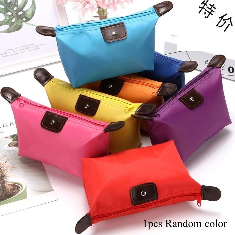 Trousse de toilette cosmétique colorée imperméable pour femmes, sacs de rangement pour voyage, mini mignons, trousse de toilette maquillage, sac fourre-tout portable