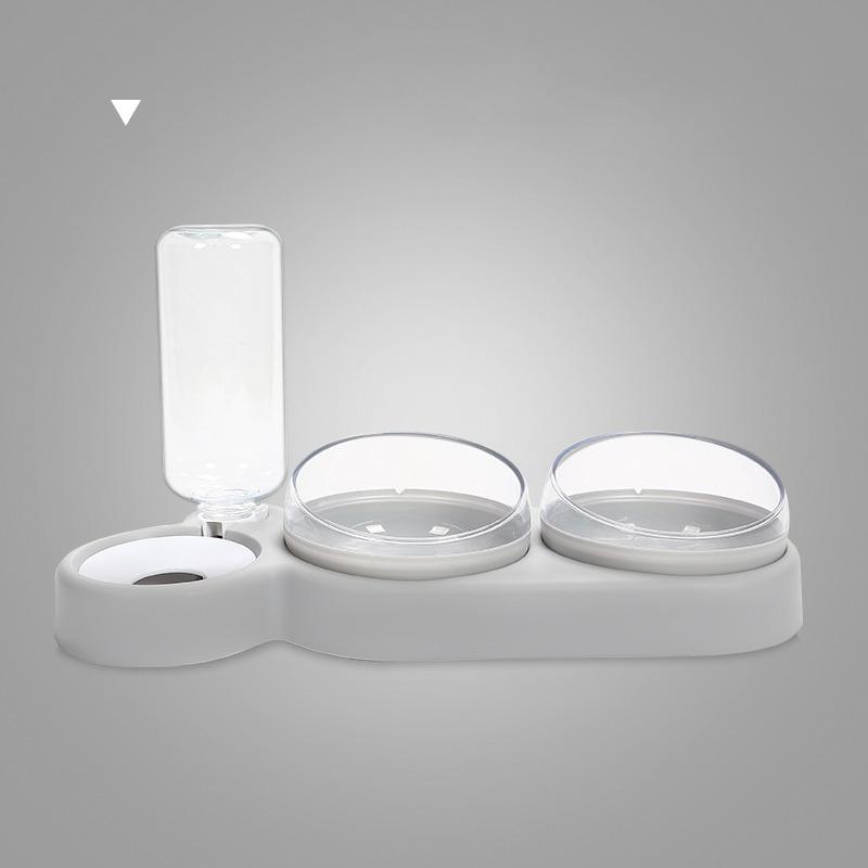 

New Snail Bowl Feeder 3-in-1 Drinking Environmental Protection Food Grade Safe Material Water Food Bowl Luxury Pet Three Bowl