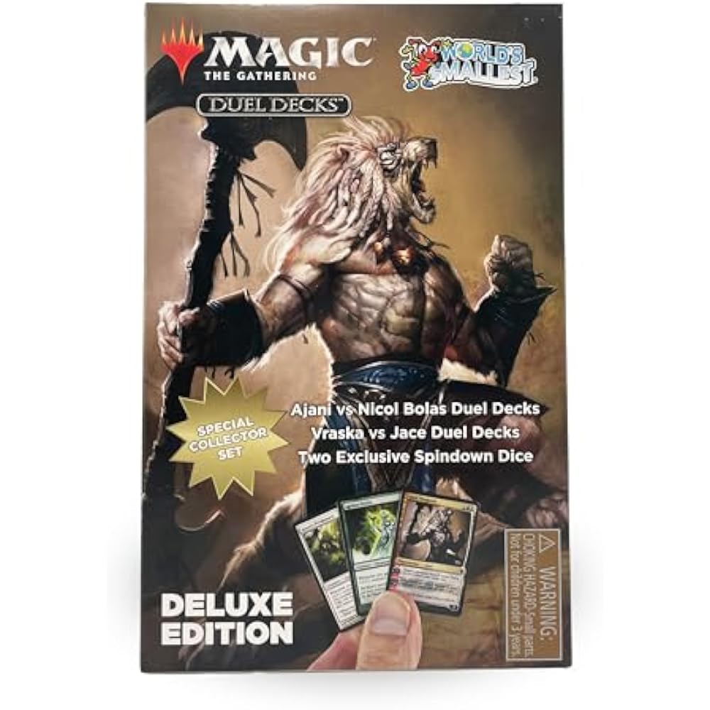 The world's smallest Magic: The Gathering limited collector set. Ajani vs. Nicole Bolas and Jace ...