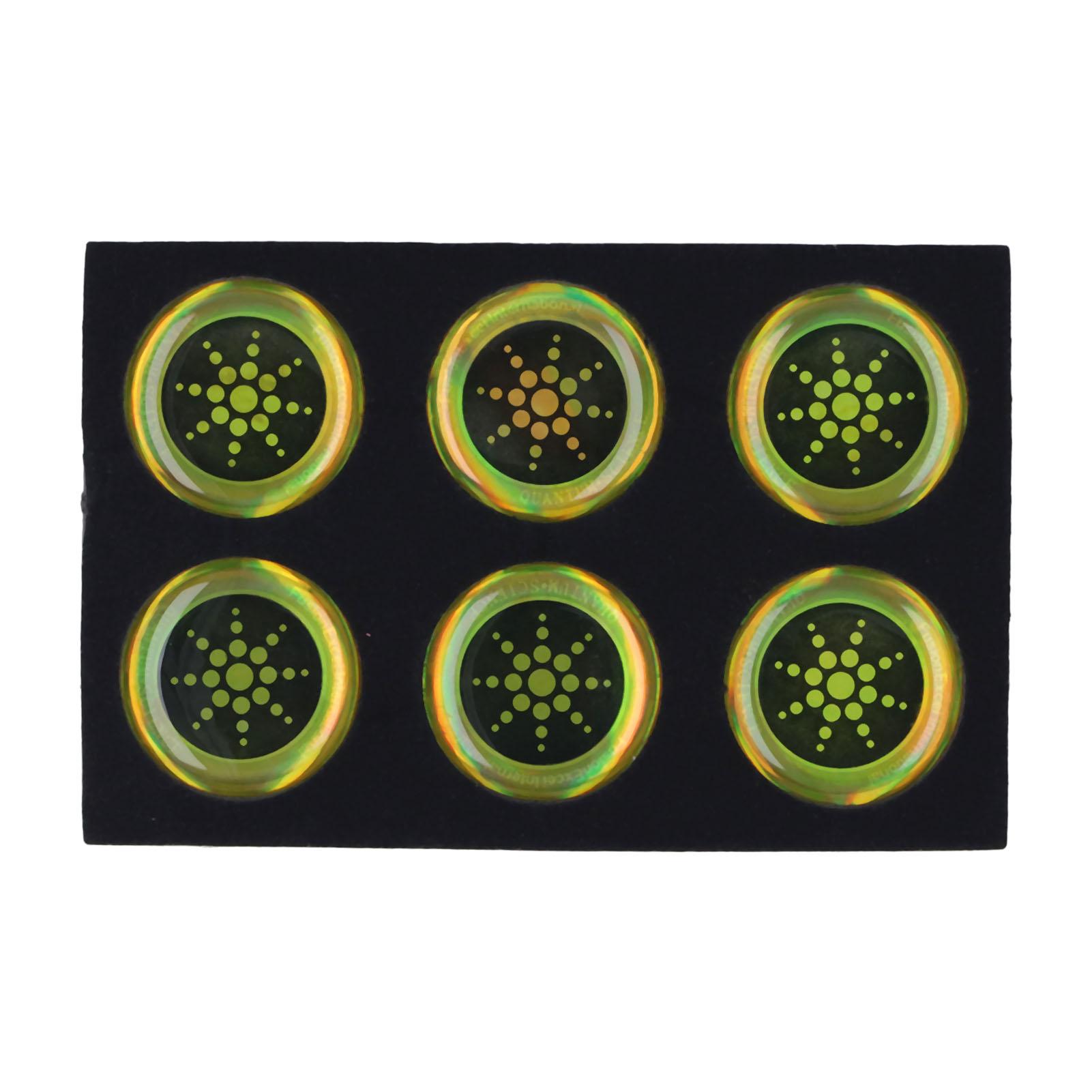 6 STuks Stralings Stickers Negatieve Ion Stralingsbestendig Pleister voor Elektronische Apparatuur
