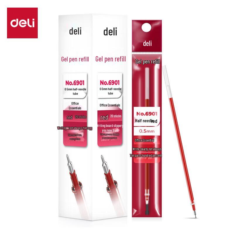 Deli 0.5mm Quick-Drying Gel Pen Refills