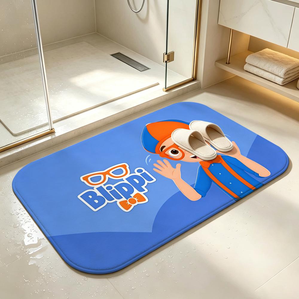 IP-BlippiS Floor Mat Bedroom Carpet, Bathroom Foot Mat, Doormat, Non-Slip Absorbent Multi-Use