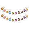 Diy Cardboard Garland Cartoon Owl Birthday Party Decorative Flag Banner Ornaments