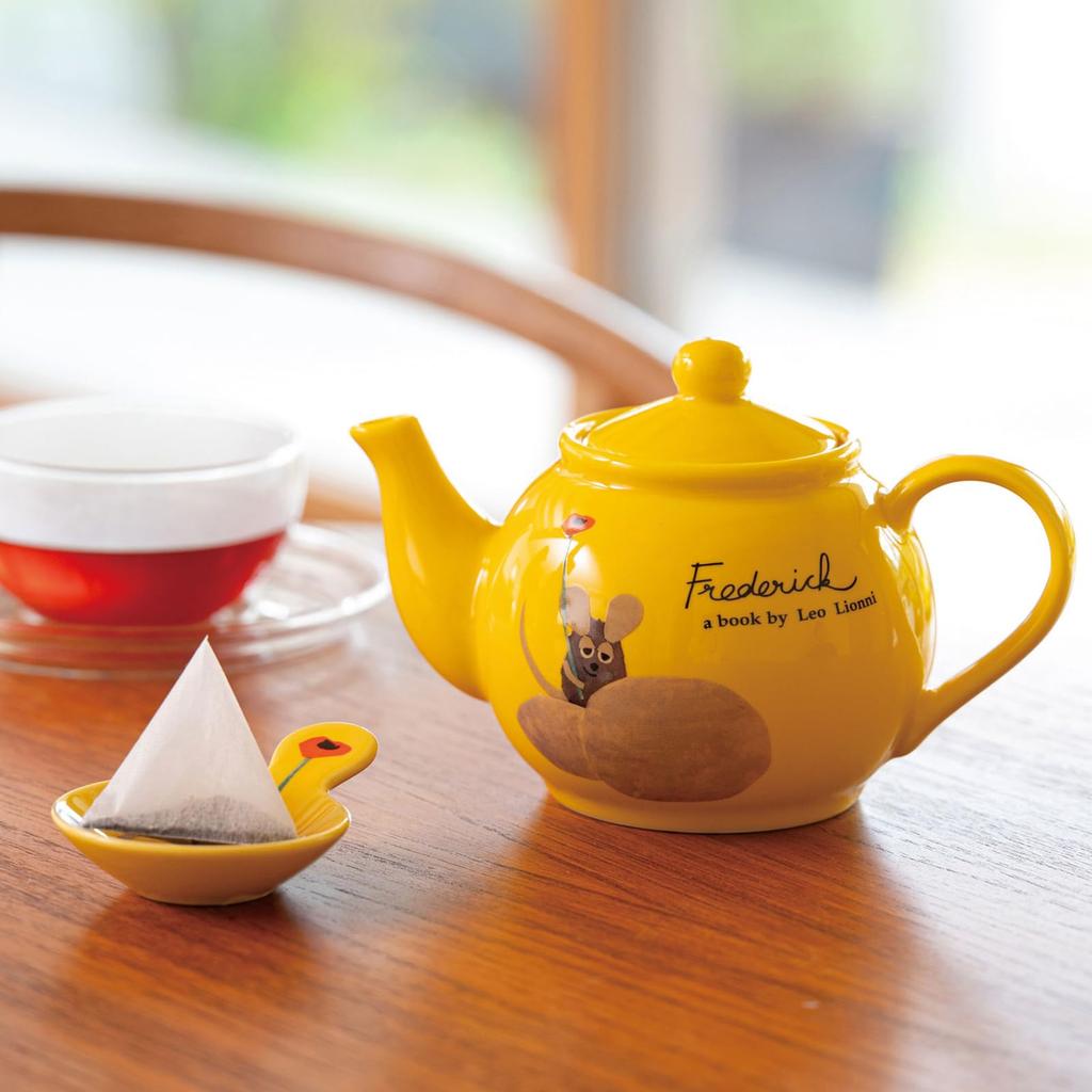 Leo Lionni" Teapot, approximately 520ml, Frederick Mino ware, Leo Lionni merchandise, microwave and dishwasher safe, Made in Japan, 278725