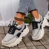 Fashion Spring and Autumn High-quality Women's Shoes Fashionable Round Toe Color Matching Low-top Comfortable Women's Vulcanized Shoes
