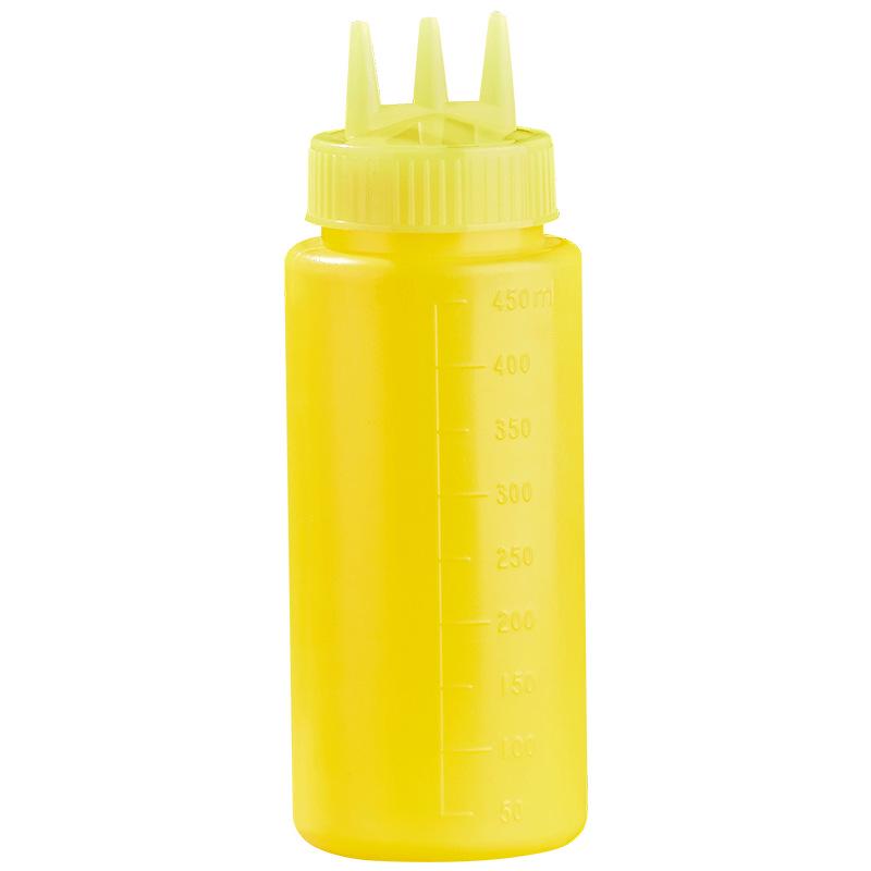 Large Capacity Food-Grade Japanese Three-Hole Squeeze Bottle - In Stock
