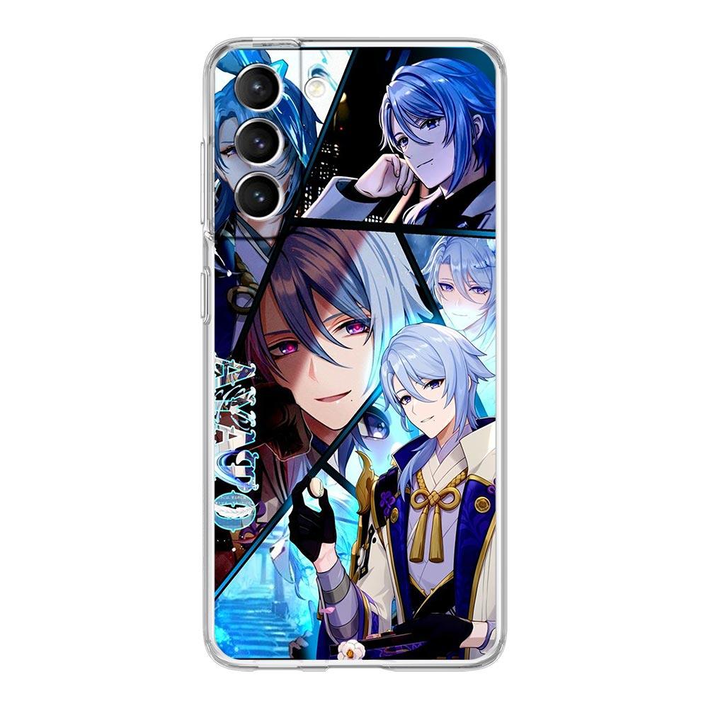 Etui na telefon dla Samsung Galaxy S24 Plus S23 S22 S21 S20 FE Ultra 5G S10 S10E S9 Miękkie Przezroczyste Etui Genshin impact ayato wanderer