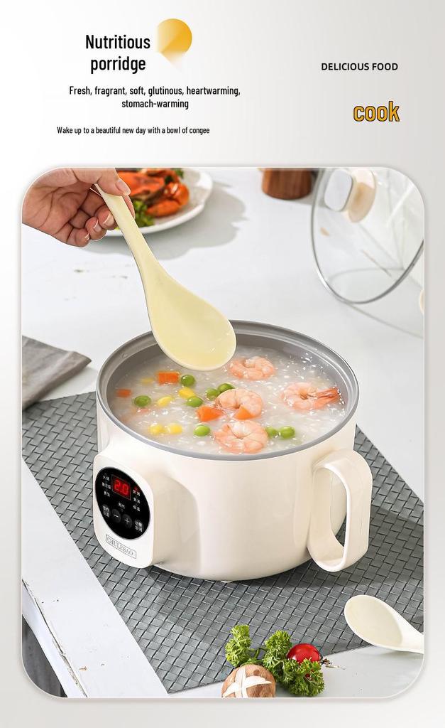 Smart Multi-Functional Titanium Electric Rice Cooker with Antibacterial Properties