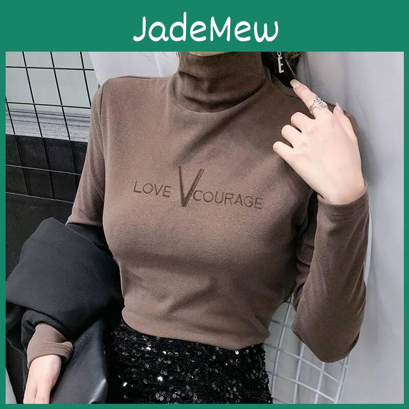 Women Winter Turtleneck Pullovers Warm Thick Bottoming Shirt For Women Warm Blouse