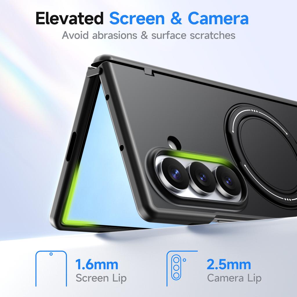 For Samsung Galaxy Z Fold 8 Ultra,Fold8 Ultra,Fold 8 Case Magnetic Stand, Fit for MagSafe, Hinge Protection Dropproof Case