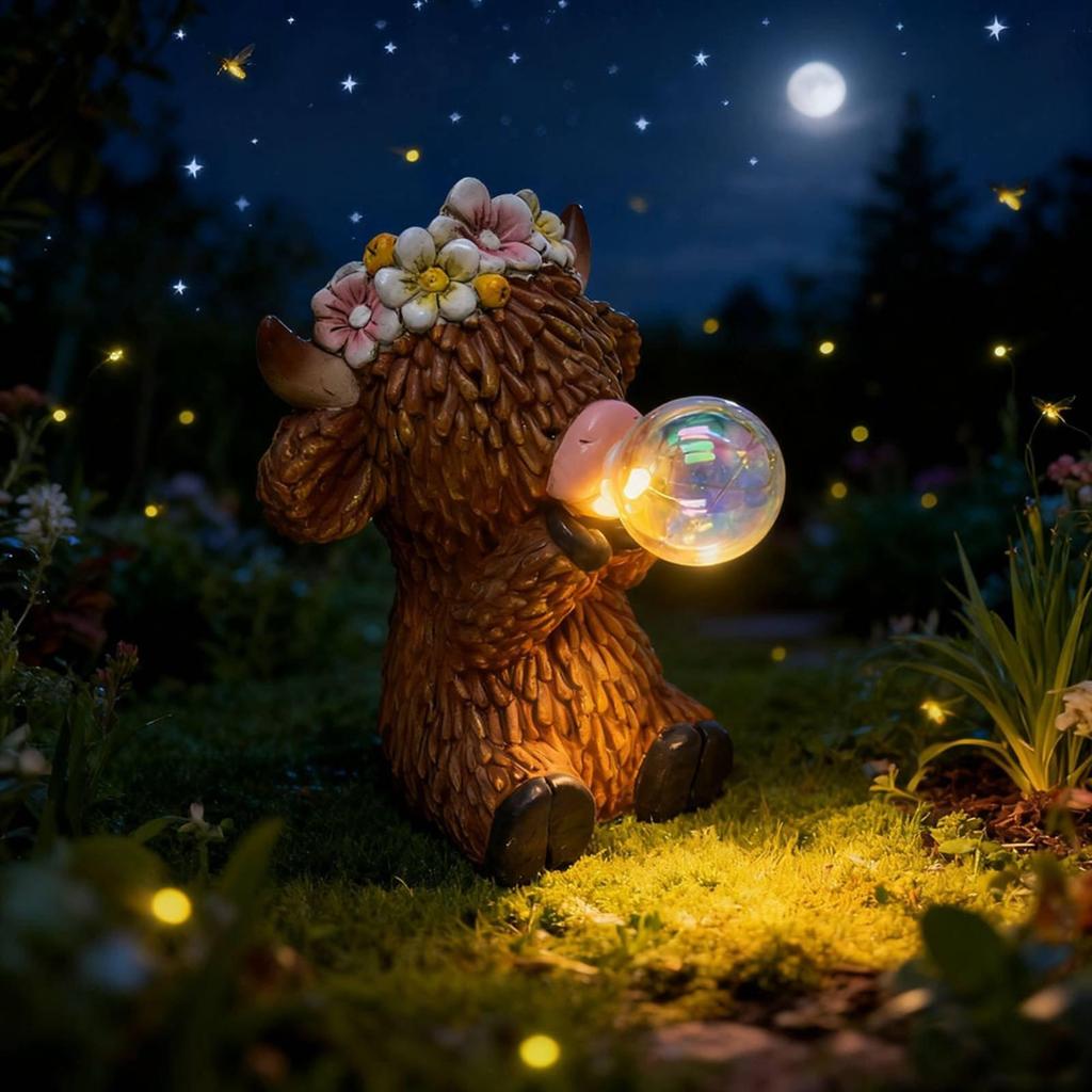 Solar Duck Statue Creative Design Resin Garden Light Weatherproof for Patio