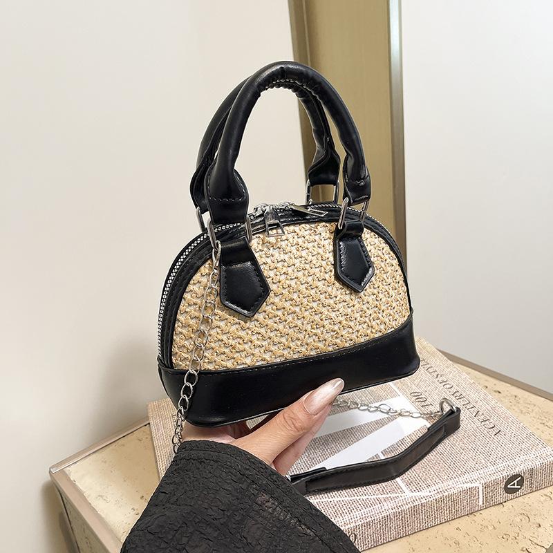 

Летняя детская сумочка 2025 новая милая девочка принцесса соломенная сумка девочка на выход на плечо сумка-мессенджер чёрный