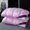 Silk Twisted Flower Bread Pillow - Breathable Neck Protection Cervical Health Pillow for Home Use.