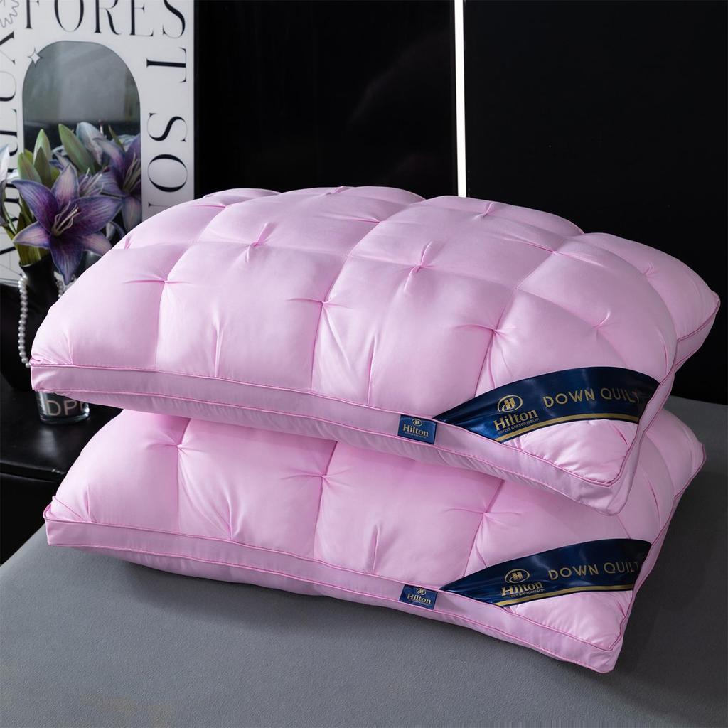 Silk Twisted Flower Bread Pillow - Breathable Neck Protection Cervical Health Pillow for Home Use.
