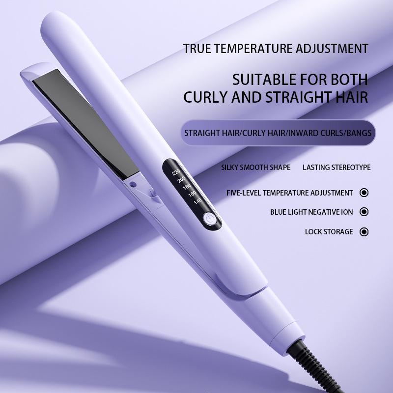 2025 Dual-Use Hair Straightener & Curler: Portable Household/Dormitory Clip