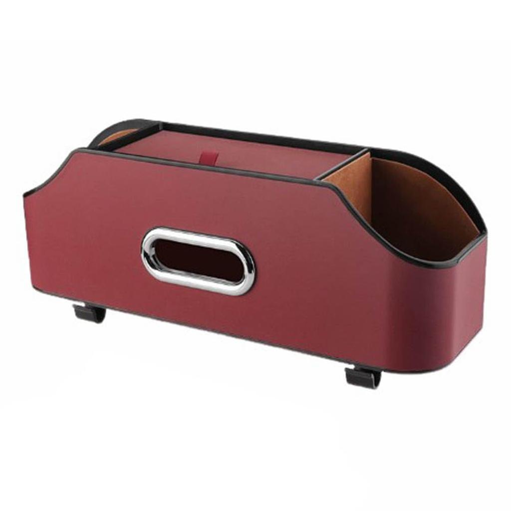 Multifunctional Car Back With Plastic Storage Box And Cup Holder For Travel Thing