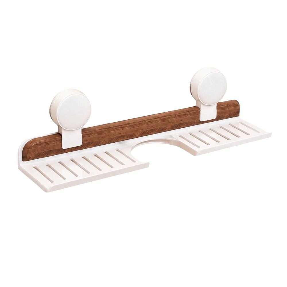 Space Saving Sink Rack No Drill Wall Mount Bathroom Shelf Drain Basket  Over Faucet