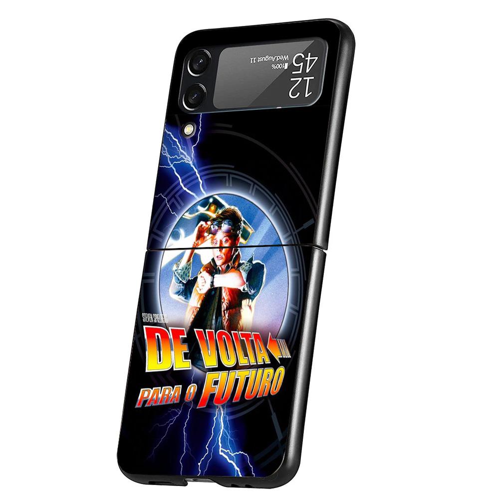 Back To The Future TV Cover Phone Case For Samsung Galaxy Z Flip 7 6 5 4 3 5G Flip7 Flip6 Flip5 Flip4 Flip3 Black Fundas Shell G