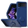 Applicable to samsung z flip1 mobile phone case integrated ring with magnetic suction flip1/1/1/1 all-inclusive anti-drop protective case