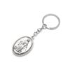 Ancient Oval Virgin Holy Father Saint Benedict Exorcism Ancient Silver Pendant Catholic Relic Keychain Religious Ornaments Church Gifts