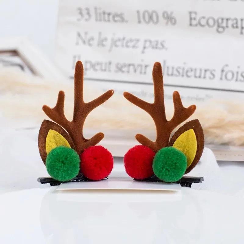 Barrette Serre-tête Bois de Faon Style Mori - Accessoire de Cheveux de Noël Mignon d'Inspiration Féerique pour Femmes