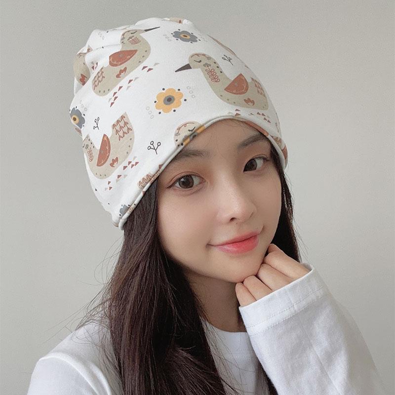 Breathable Maternity Headscarf: Cute, Cotton, Sweat-Absorbent Wide-Brim Hat for Spring/Summer