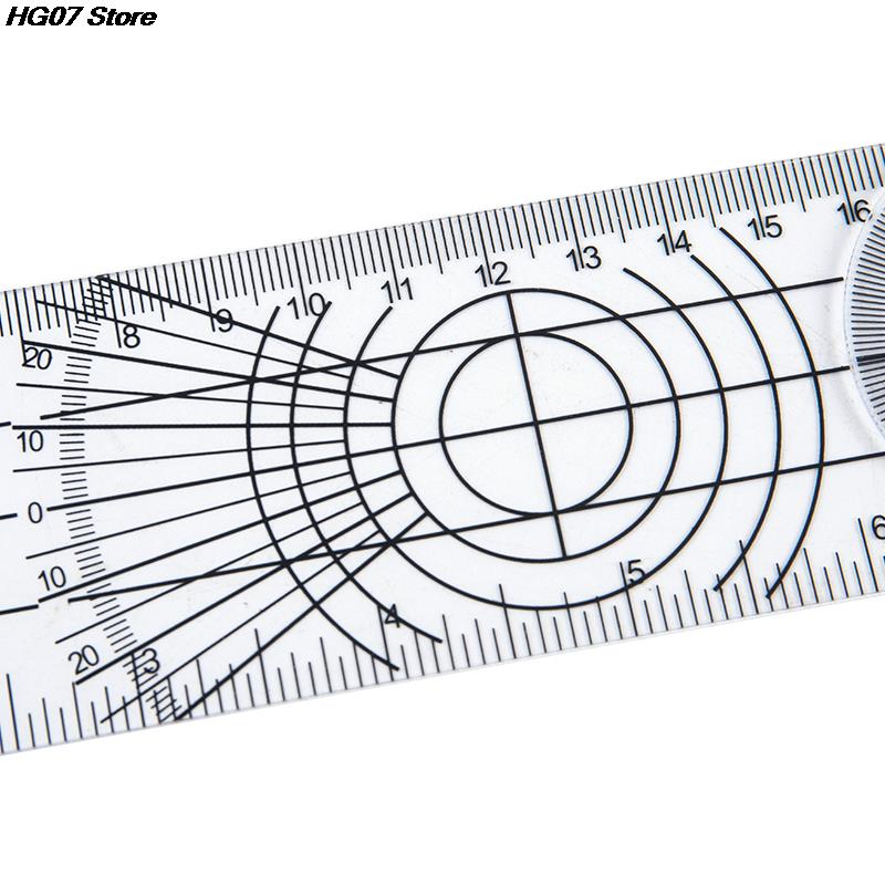 0-140mm 360° Goniometer Angle Medical Spinal Angle Ruler Angle Inclinometer Ruler Protractor Angle finder Measuring Tool 1PCS
